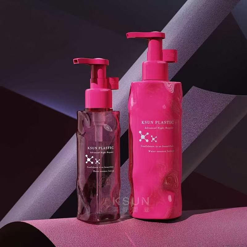 QS 乳液瓶 PET 水波纹